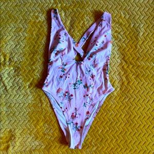 Forever21 floral one piece swimsuit